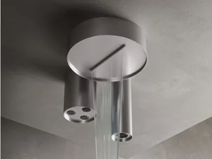 WATERTUBE - Ceiling mounted round stainless steel overhead shower - Shower by Rubinetterie Treemme