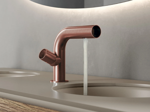 WATERTUBE - Countertop single handle stainless steel washbasin mixer - Tap by Rubinetterie Treemme