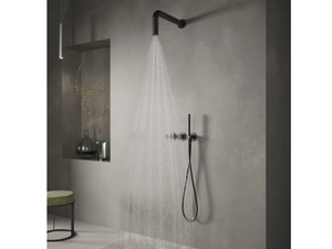 WATERTUBE - Recessed stainless steel shower set with overhead shower - Shower by Rubinetterie Treemme