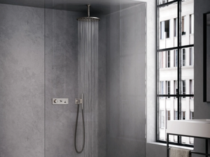 WATT - Recessed thermostatic brass shower set with hand shower - Shower by Rubinetterie Treemme