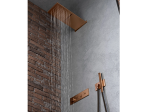 WATT - Recessed thermostatic brass shower set with hand shower - Shower by Rubinetterie Treemme