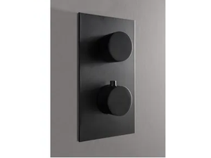 X-CHANGE - Thermostatic brass shower mixer with plate - Shower by Rubinetterie Treemme