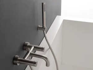 X-CHANGE - Wall-mounted bathtub tap with hand shower - Tap by Rubinetterie Treemme