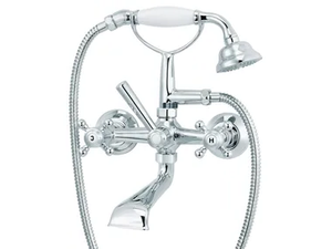 1920-1921 - 2 hole wall-mounted bathtub mixer with hand shower - Tap by RVB