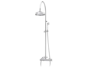 1920-1921 - Wall-mounted brass shower panel with hand shower - Shower panel by RVB