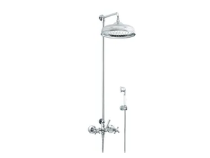 1920-1921 - Wall-mounted shower panel with hand shower with overhead shower - Shower panel by RVB