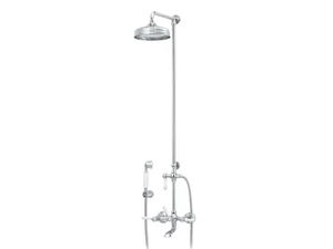 1935 LIMOGES - Wall-mounted brass shower panel with overhead shower - Shower panel by RVB