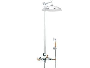 1935 WOOD - Brass shower panel with hand shower - Shower panel by RVB