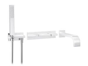 ANDREW - Wall-mounted thermostatic bathtub set with hand shower - Tap by RVB