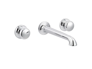 DEVILLE - 3 hole wall-mounted washbasin tap - Tap by RVB