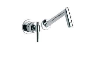 DYNAMIC - 2 hole wall-mounted single handle washbasin mixer - Tap by RVB
