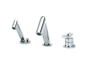 DYNAMIC - 3 hole single handle bathtub set with hand shower - Tap by RVB