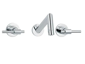 DYNAMIC - 3 hole wall-mounted washbasin mixer - Tap by RVB