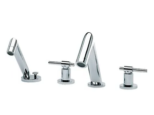 DYNAMIC - 4 hole bathtub set with hand shower - Tap by RVB
