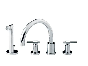 DYNAMIC - 4 hole bathtub set with hand shower - Tap by RVB