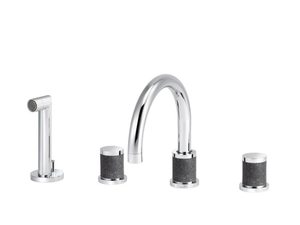 FLAMANT DOCKS - 4 hole bathtub set with hand shower - Tap by RVB