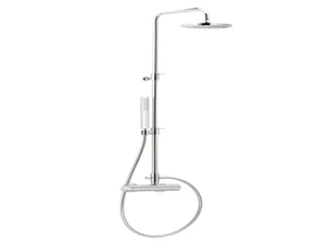 LINE - Wall-mounted shower panel with overhead shower - Shower panel by RVB