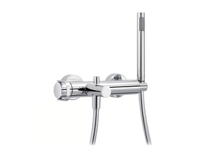 POLO CLUB - 2 hole wall-mounted bathtub mixer with hand shower - Tap by RVB