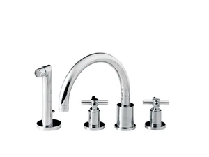 SULLY - 4 hole bathtub set with hand shower - Tap by RVB