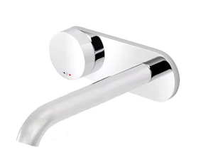 TUNE - Wall-mounted 1 hole washbasin mixer with plate - Tap by RVB