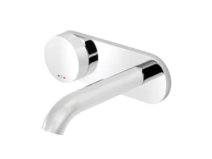TUNE - Wall-mounted washbasin mixer with plate - Tap by RVB