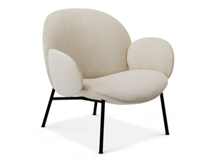 OLA - Fabric easy chair with armrests with removable cover - Armchair by Saba Italia