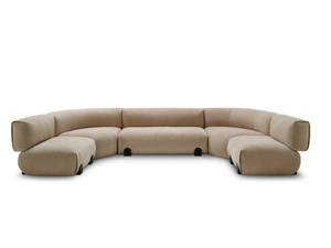 SIMPOSIO - Sectional fabric sofa - Sofa by Saba Italia