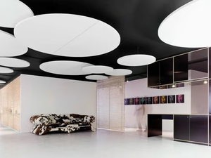 Ecophon Solo™ Circle - Glass wool acoustic ceiling clouds _ saint-gobain - Screens by Saint Gobain