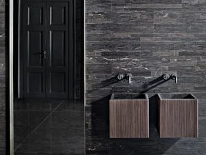 ADDA - Wall-mounted square washbasin - Washbasin by Salvatori