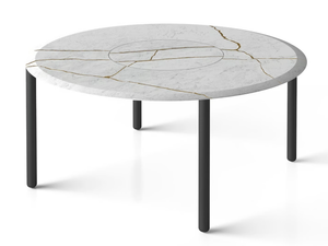 DESIGN FOR SOUL - Round marble table - Table by Salvatori