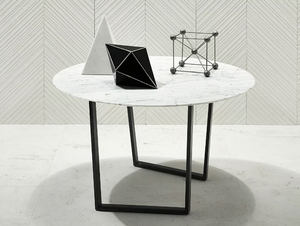 DRITTO - Round marble coffee table - Coffee table by Salvatori