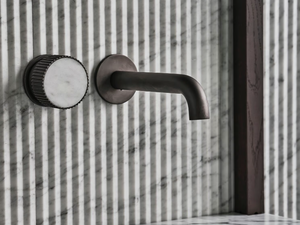 SPAGHETTI - 2 hole marble washbasin mixer - Tap by Salvatori