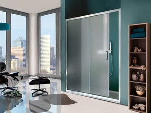 CEE ART - 2 places tempered glass shower cabin with sliding door - Door by Samo