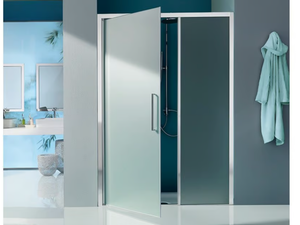 EUROPA SP - Niche shower cabin with hinged door - Door by Samo