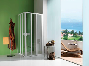 FLEX - Shower cabin with folding door - Door by Samo