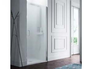 POLARIS - Niche tempered glass shower cabin with hinged door - Door by Samo