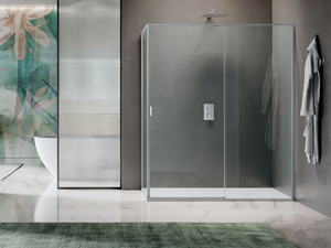 PYXIS - Two-leaf sliding door only for corner with fixed wall - Door by Samo