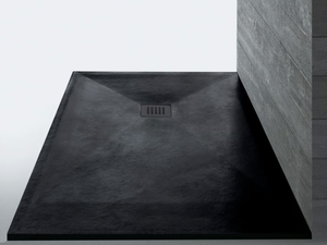 STONEFIT - Black custom shower tray - Shower tray by Samo