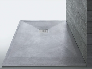 STONEFIT - Gray custom shower tray - Shower tray by Samo