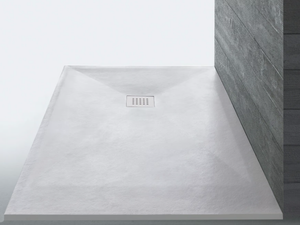 STONEFIT - White custom shower tray - Shower tray by Samo