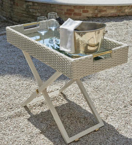 CANOPO - Height-adjustable garden side table - Side table by Samuele Mazza Outdoor