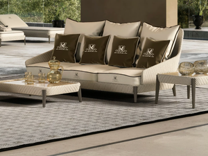 KENZIA - 3 seater resin garden sofa - Sofa by Samuele Mazza Outdoor