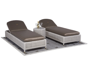WEZEN - Recliner resin sun lounger - Armchair by Samuele Mazza Outdoor