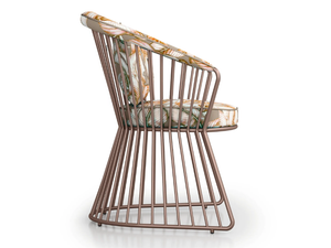 YUCCA BRIDGE - Upholstered garden easy chair - Armchair by Samuele Mazza Outdoor