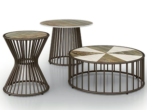 YUCCA - Round coffee table - Side table by Samuele Mazza Outdoor