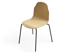 BODY - Stackable wood veneer chair - Chair by Sancal
