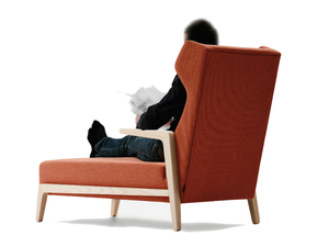 BOOMERANG CHILL - Fabric armchair with headrest - Armchair by Sancal