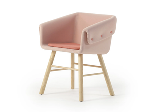 COLLAR - Fabric easy chair with armrests - Armchair by Sancal