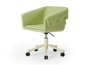 COLLAR - Swivel chair with armrests with 5-spoke base - Office Chair by Sancal