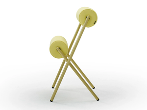 ROLL - Stackable leather and steel chair - Chair by Sancal